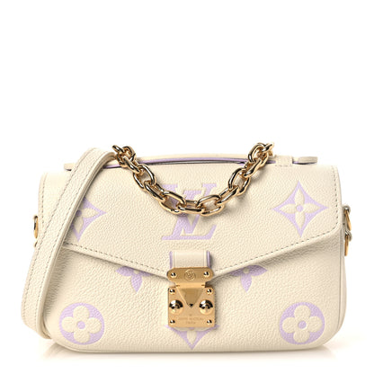 Louis Vuitton Empreinte Monogram Giant Pochette Metis East West Latte Bubble Tea 1 of 12