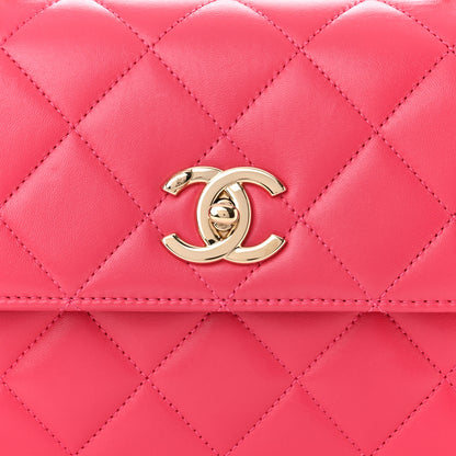 Chanel Lambskin Quilted Small Trendy CC Flap Dual Handle Bag Pink 8 of 10