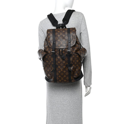 Louis Vuitton Monogram Macassar Christopher PM Backpack 2 of 9