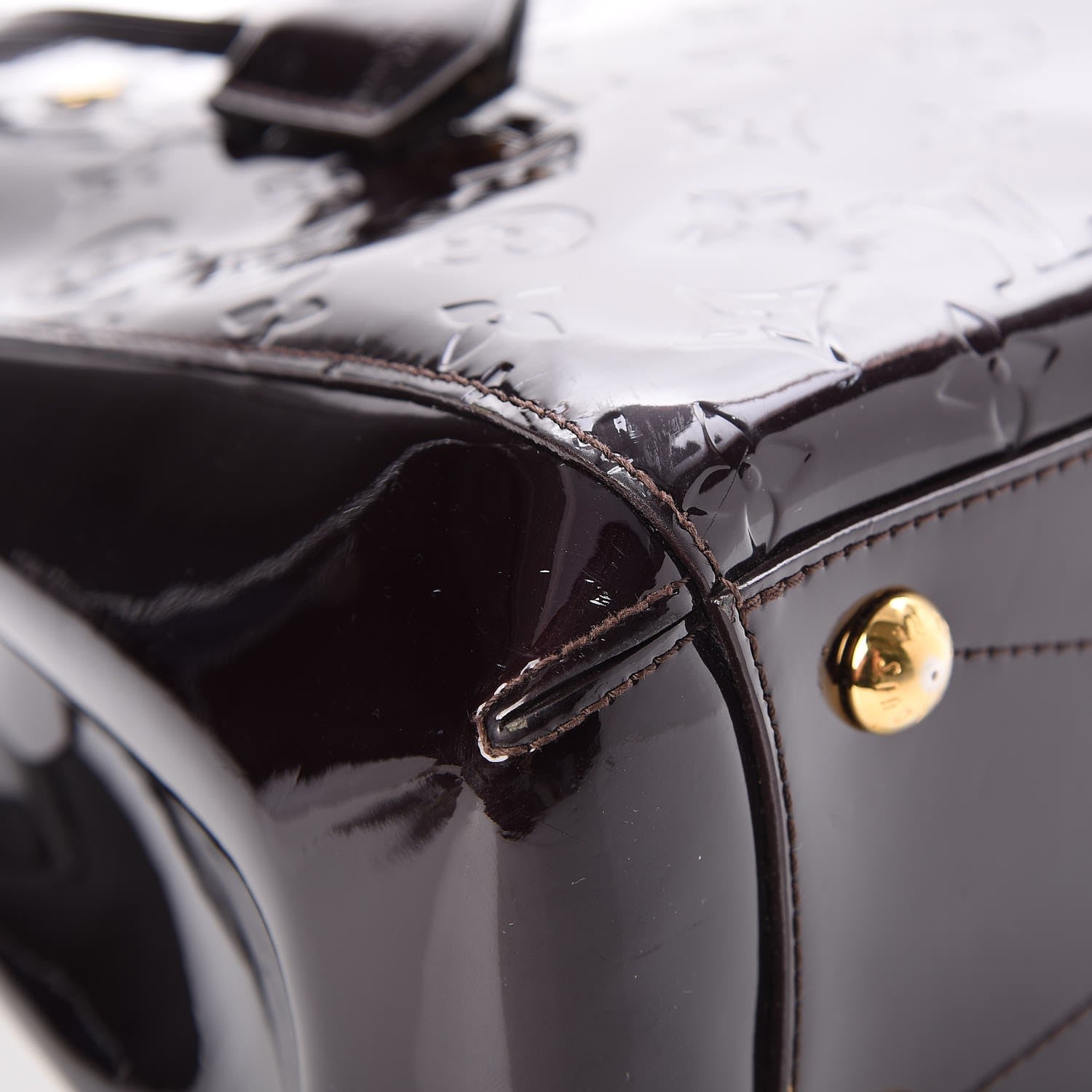 Louis Vuitton Vernis Montaigne MM Amarante 9 of 10