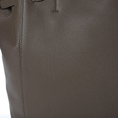 Celine Soft Grained Calfskin Small Belt Cabas Phantom Taupe 11 of 14