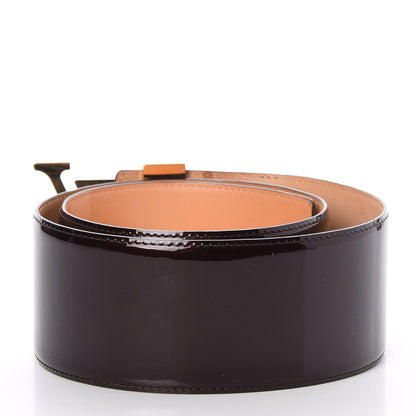 Louis Vuitton Patent LV Facettes Belt 75 30 Amarante 3 of 8