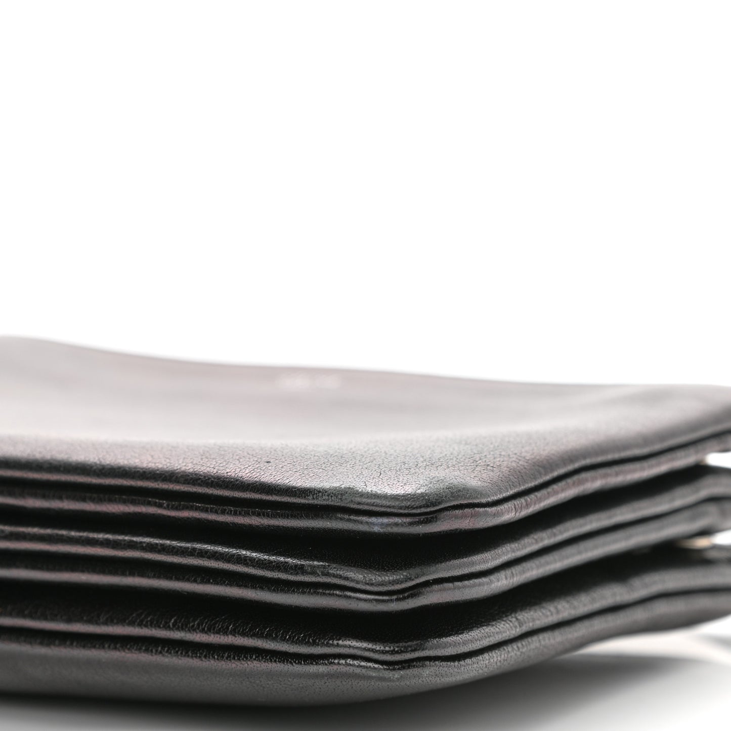 Lambskin Small Trio Crossbody Bag Black