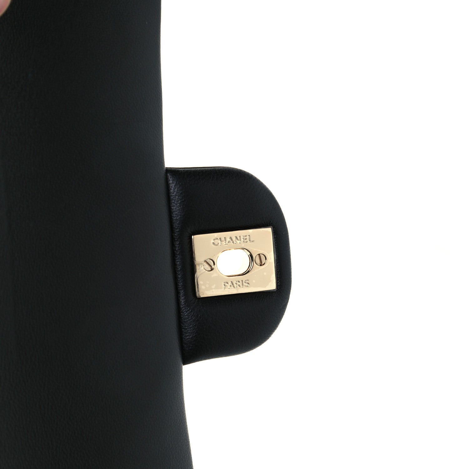 Chanel Lambskin Quilted Mini Top Handle Rectangular Flap Black 8 of 12