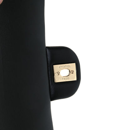 Chanel Lambskin Quilted Mini Top Handle Rectangular Flap Black 8 of 12