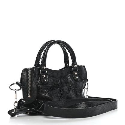 Balenciaga Agneau Classic Silver Hardware Mini City Black 3 of 10