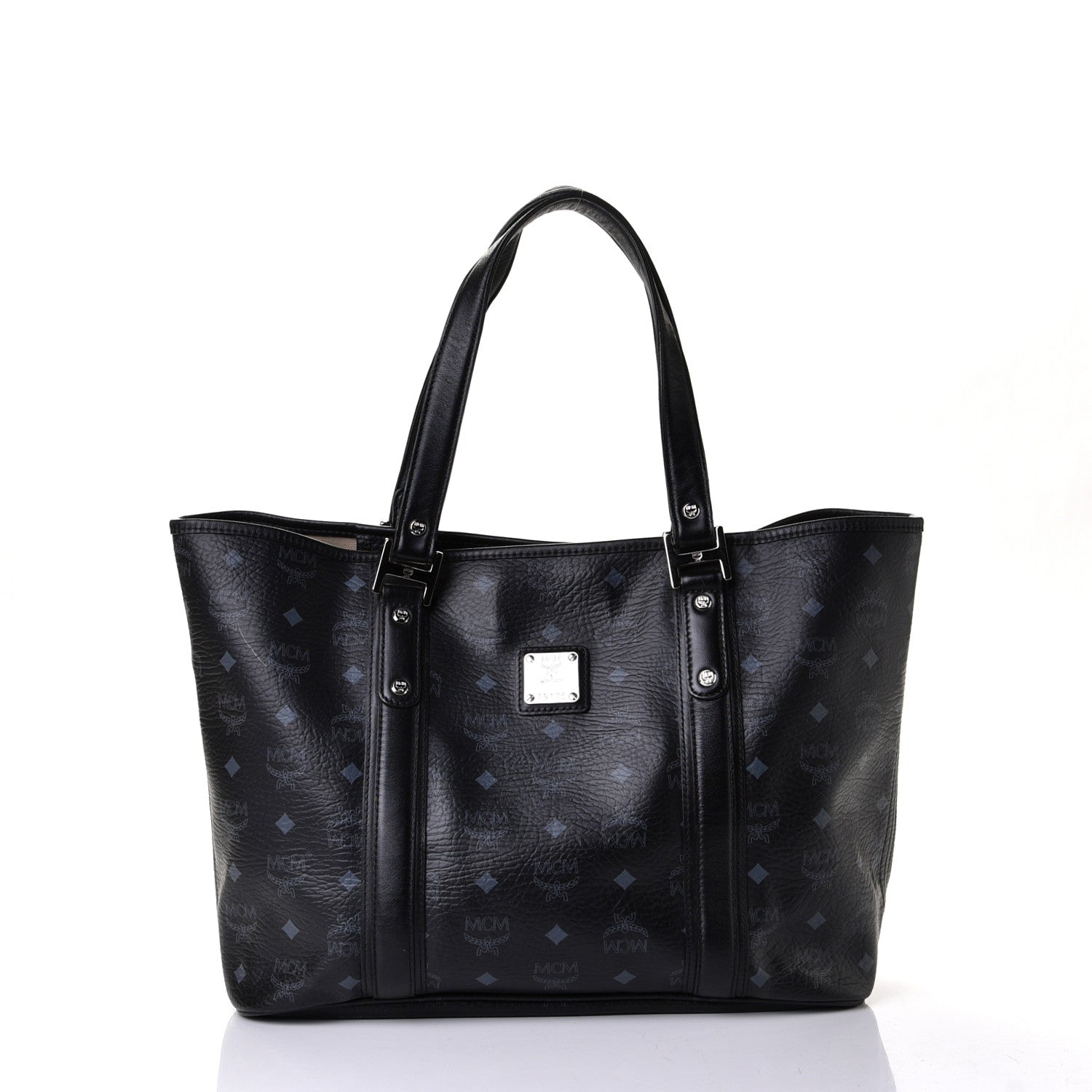 MCM Visetos Shopping Tote Black 1 of 6