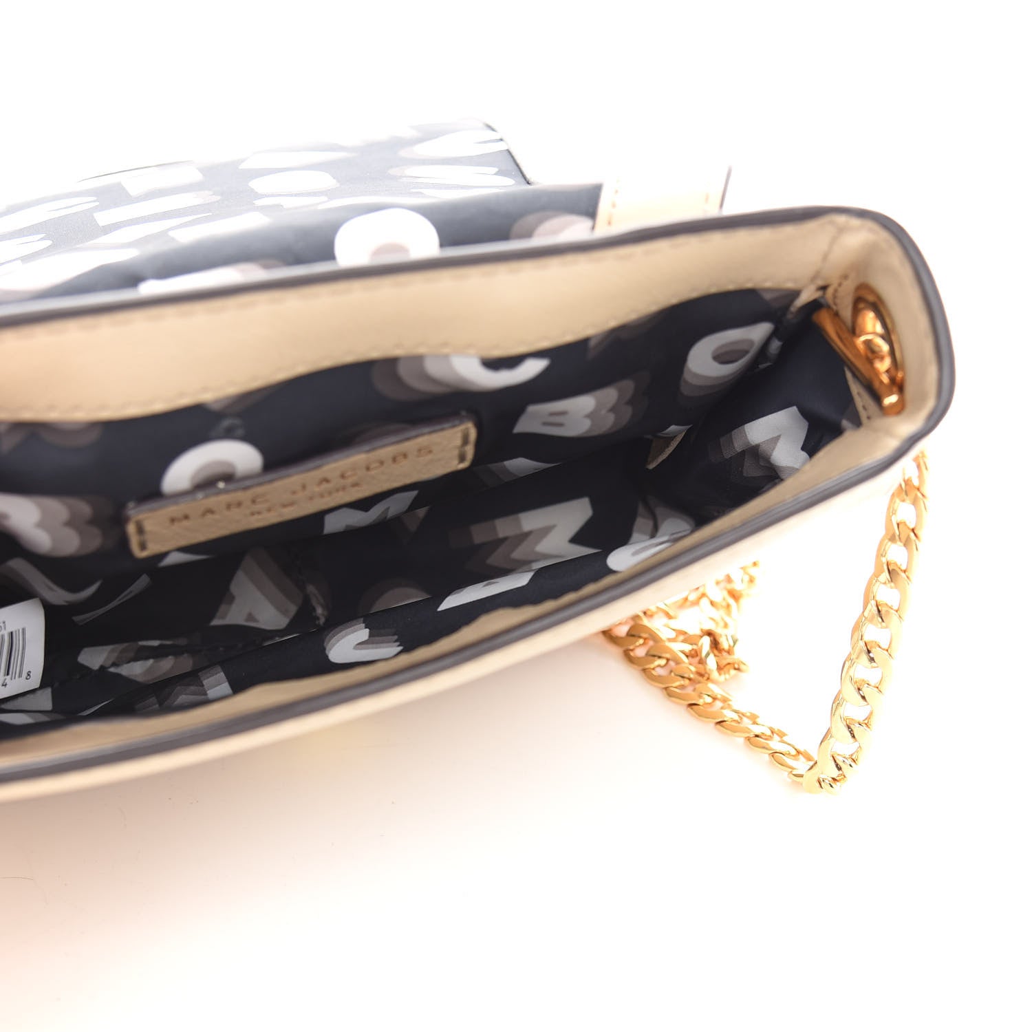 Marc Jacobs Pebbled Calfskin Crossbody Beige 5 of 9