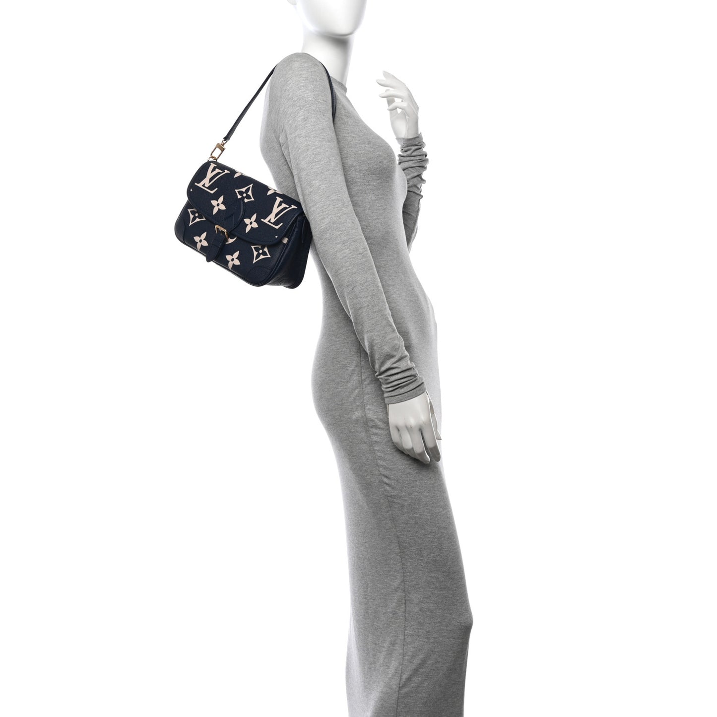 Empreinte Giant Monogram Diane Navy Creme