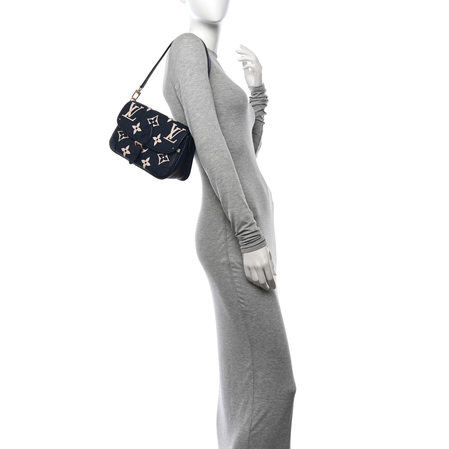 Louis Vuitton Empreinte Giant Monogram Diane Navy Creme 2 of 10
