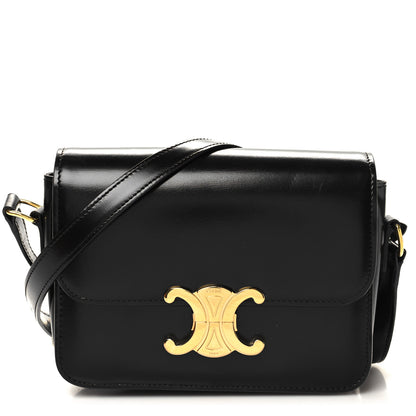 Celine Shiny Calfskin Teen Triomphe Black 1 of 11