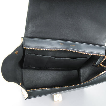 Celine Smooth Calfskin Medium Tri-Color Trapeze Pistachio 5 of 8
