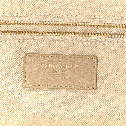 Saint Laurent Nubuck Suede Quilted Maxi Icare Shopping Tote Beige 7 of 10
