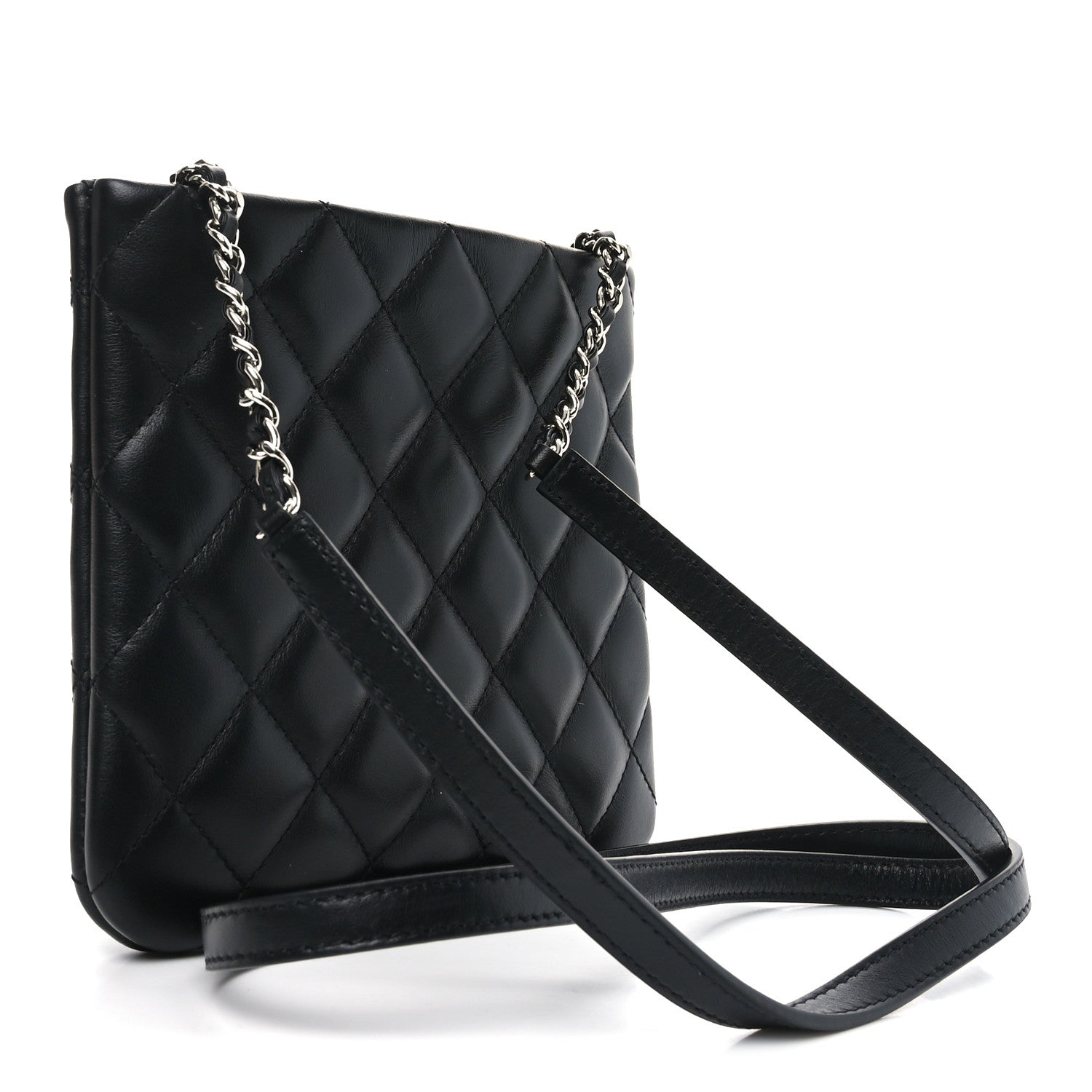 Chanel Calfskin Quilted Crossbody Bag Black 2 of 8