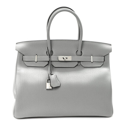 Hermes Togo Birkin 35 Gris Mouette 1 of 10