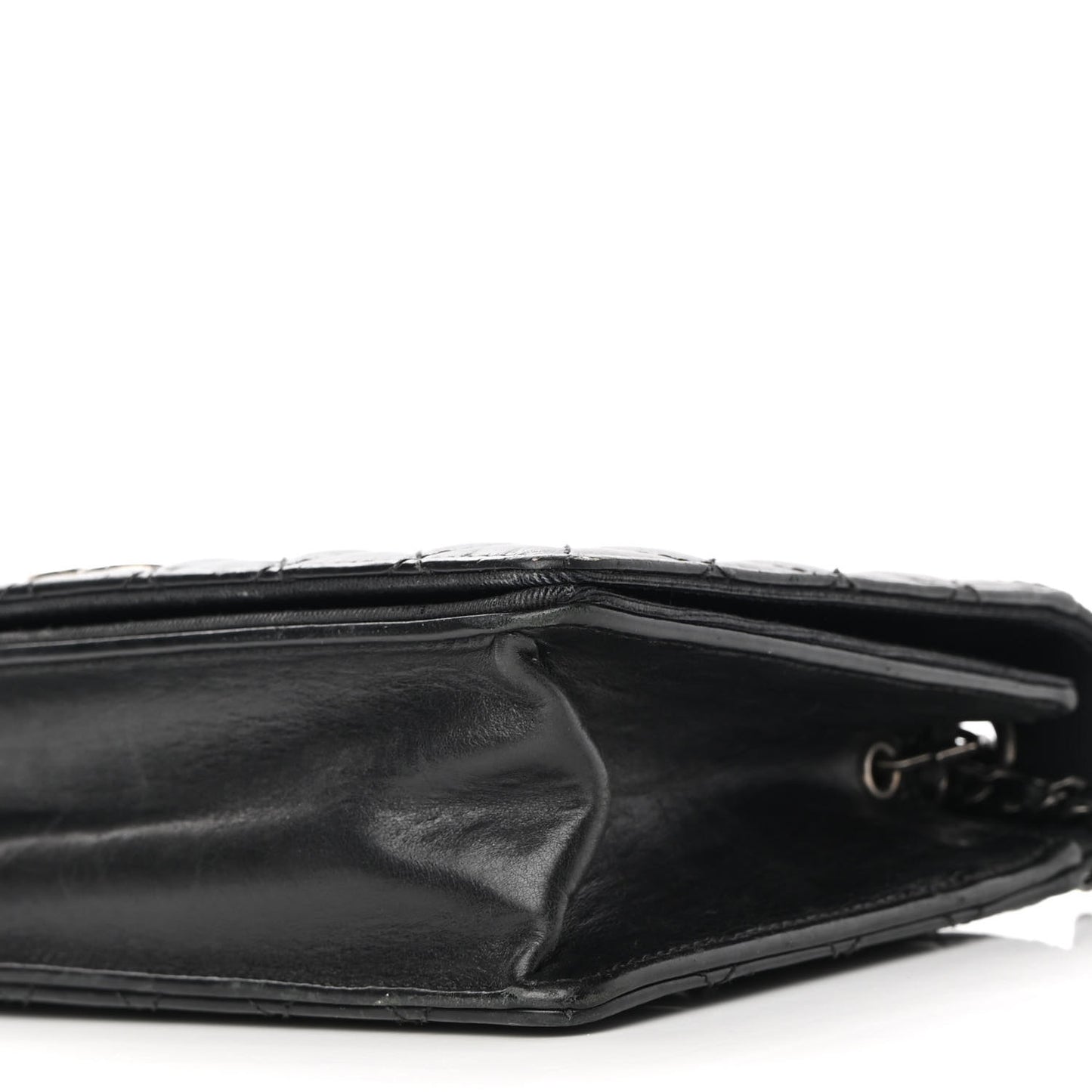 Calfskin Quilted Small Ballerine Flap Black