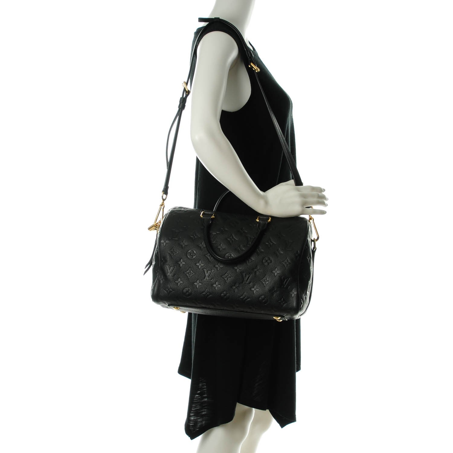 Louis Vuitton Empreinte Speedy Bandouliere 30 Black 2 of 7