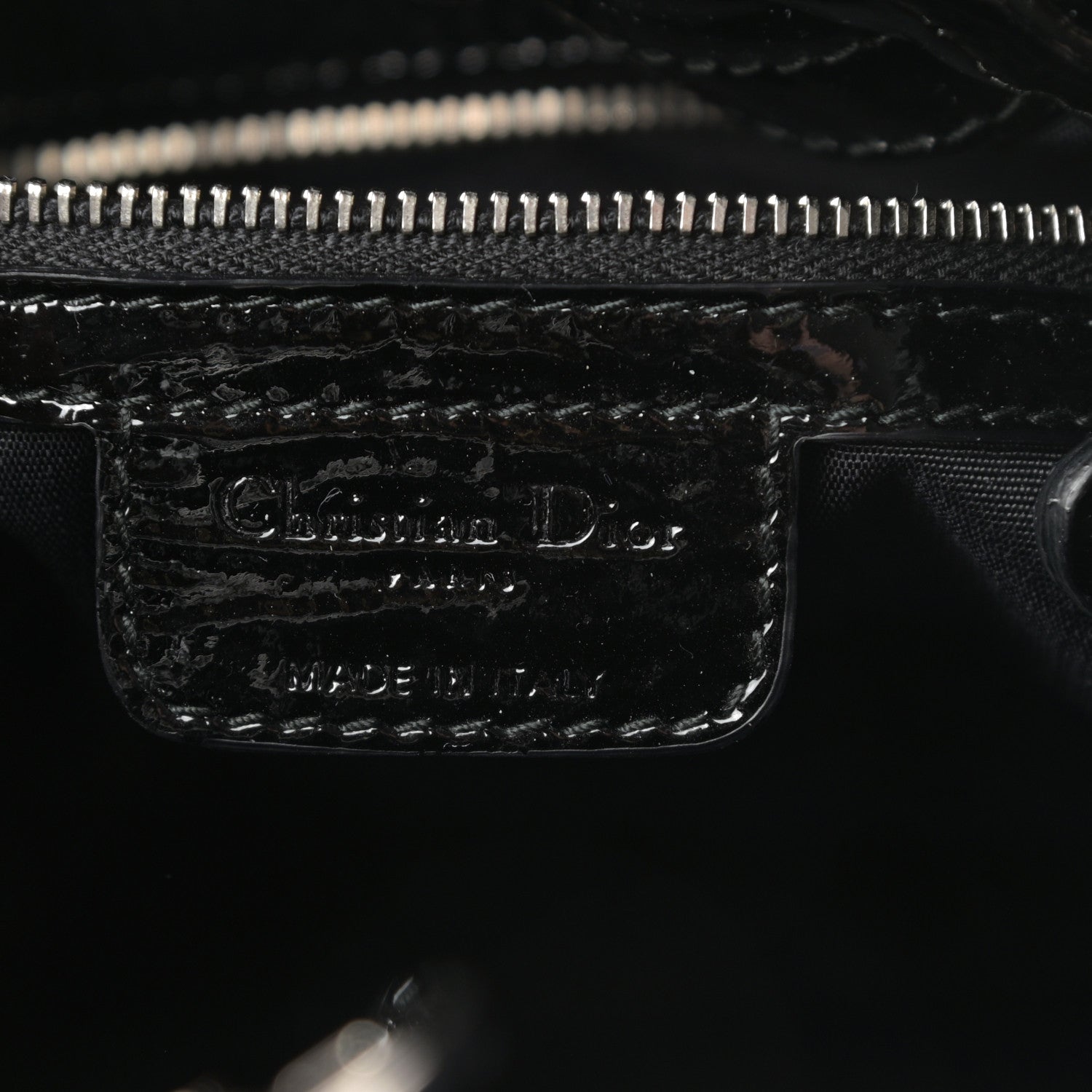 Christian Dior Patent Cannage Medium Le Trente Tote Black 6 of 10