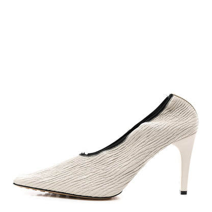 Bottega Veneta Crunch Calfskin Sharpei Pumps 40 Trench 1 of 9