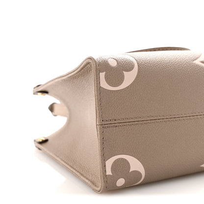 Louis Vuitton Empreinte Monogram Giant Onthego PM Tourterelle Creme 8 of 9