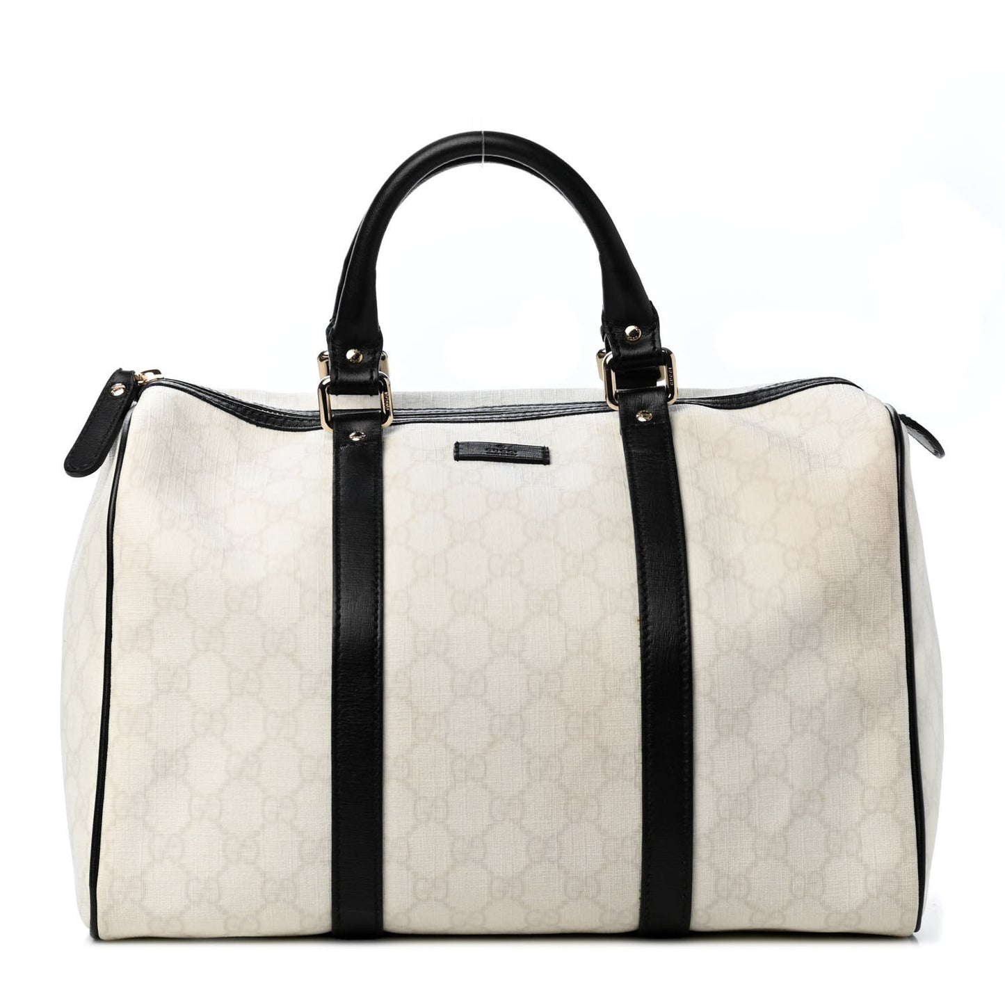 GG Plus Monogram Medium Joy Boston White Black
