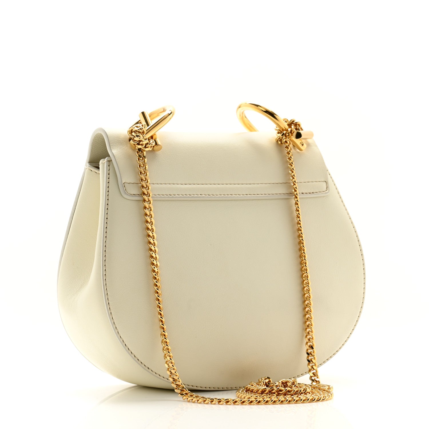 Chloe Calfskin Mini Drew Shoulder Bag White 2 of 11