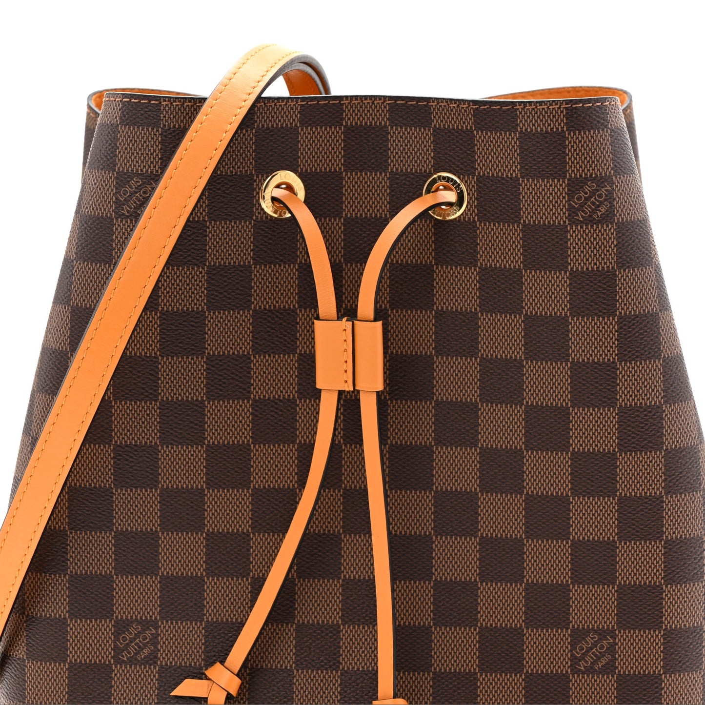 Damier Ebene Neonoe MM Safran