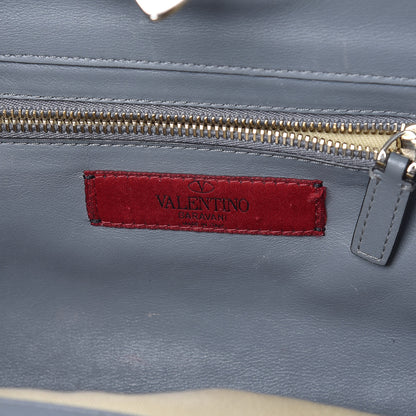 Valentino Garavani Vitello Small Rockstud Tote Grey 7 of 22