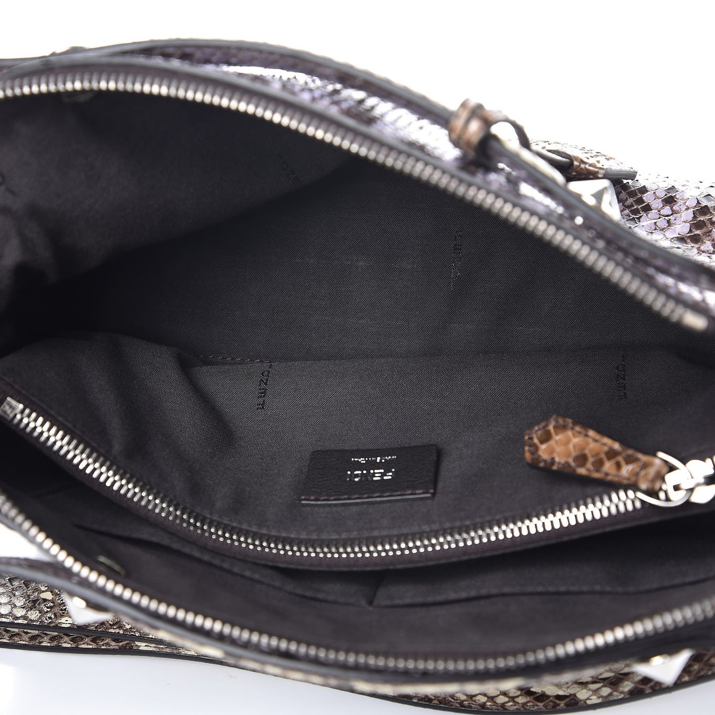 Shiny Snakeskin Bi-Color Medium By The Way Boston Bag Cassis Multicolor