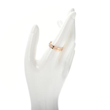 Tiffany 18K Rose Gold Diamond Wide T Two Ring 61 9.5 2 of 4