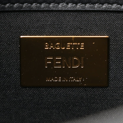 Fendi Vitello Grace Intarsio Geometric Brandy Black Multicolor 6 of 11