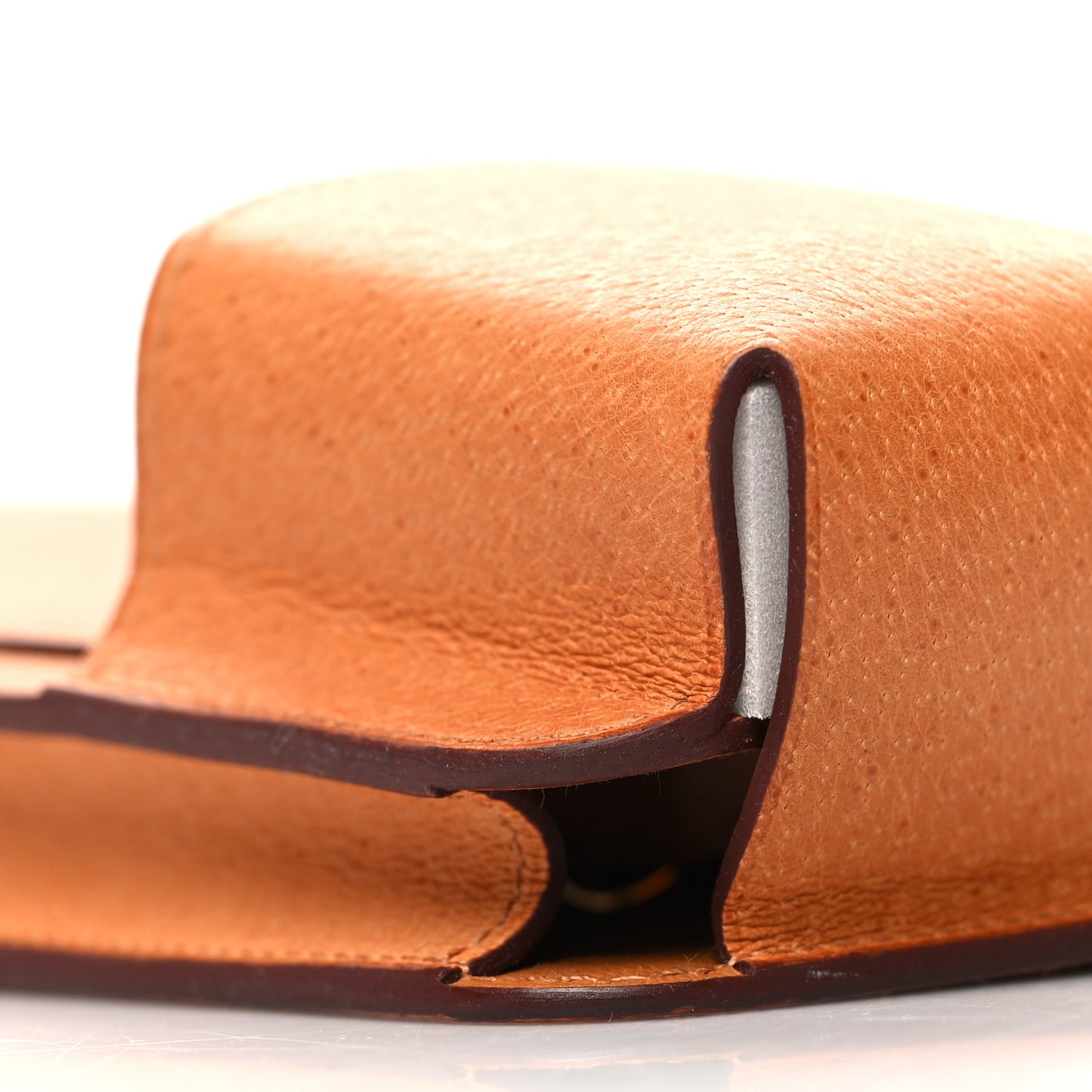 Peau Porc Barenia Hermesway Phone Case Toffee Fauve