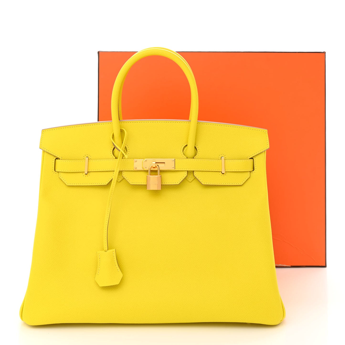 Epsom Birkin 35 Lime