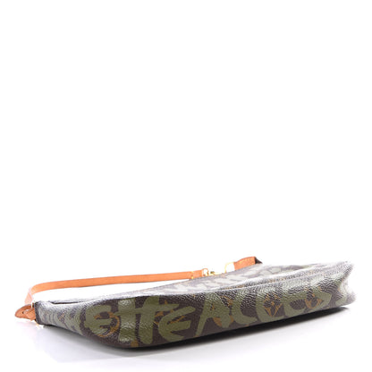 Louis Vuitton Monogram Graffiti Pochette Accessories Kaki 3 of 8