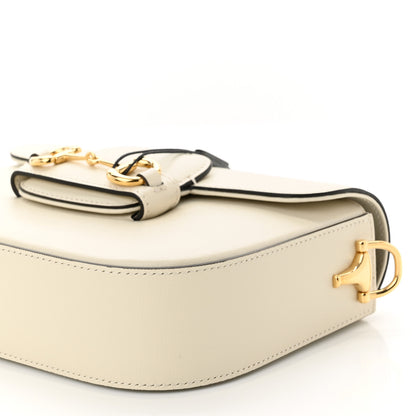 Gucci Azalea Calfskin Web Mini Horsebit 1955 Shoulder Bag Mystic White 10 of 10