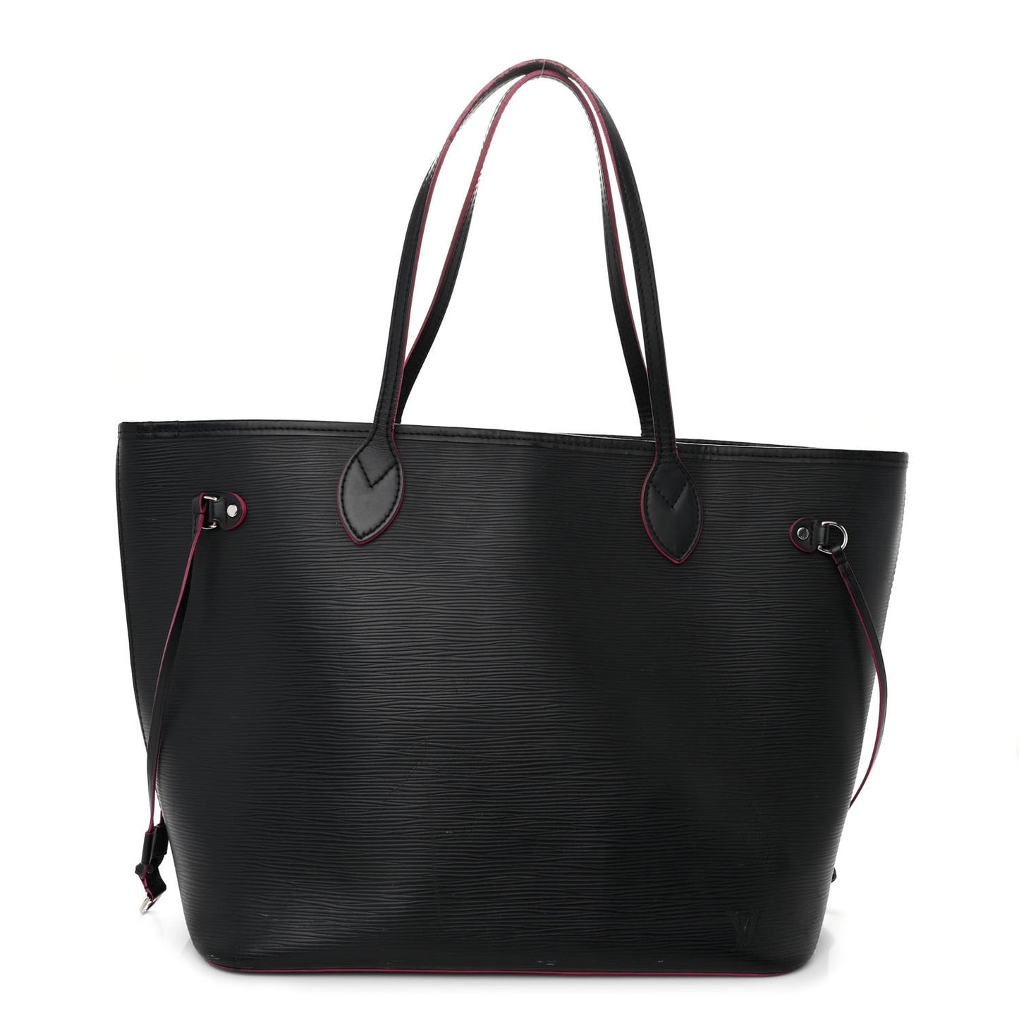 Epi Neverfull MM Black Hot Pink