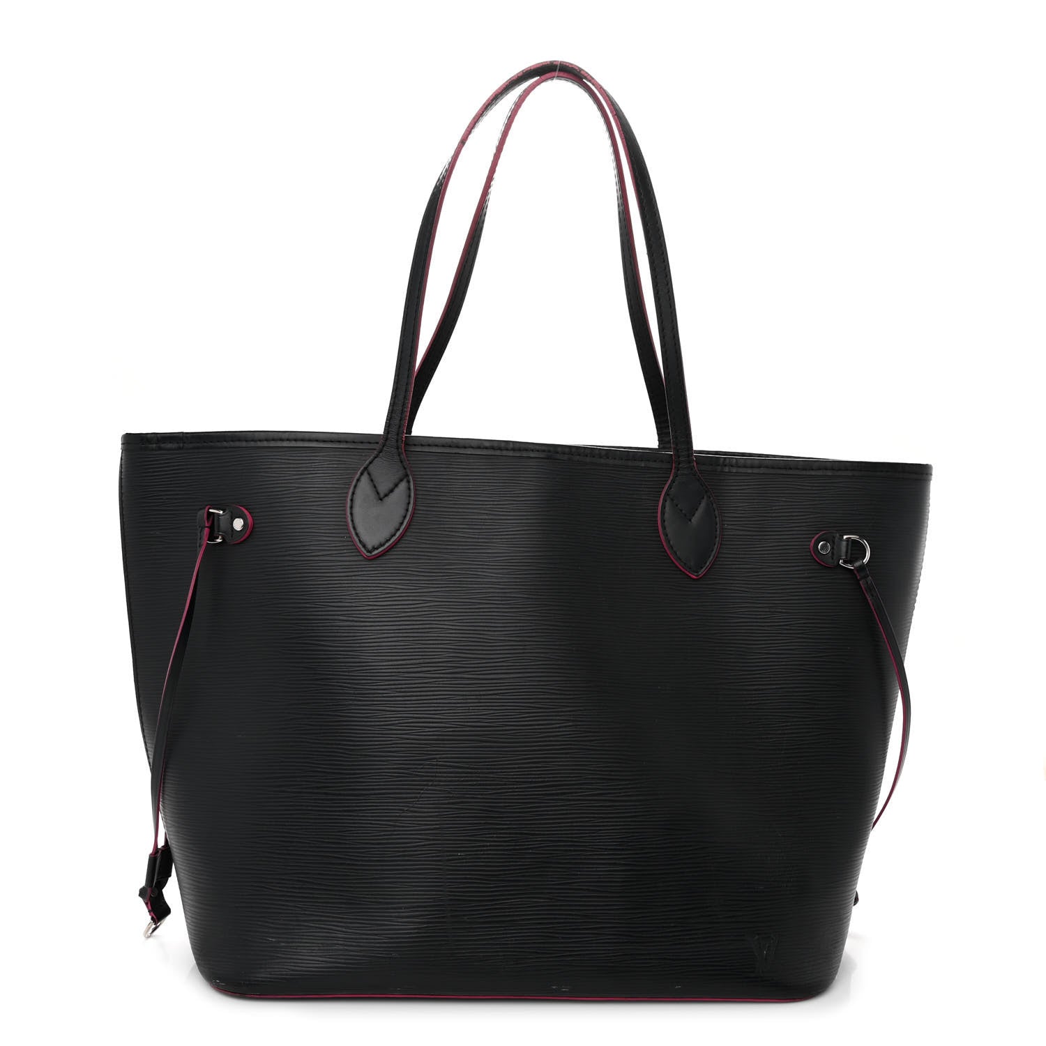 Louis Vuitton Epi Neverfull MM Black Hot Pink 3 of 16