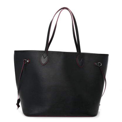 Louis Vuitton Epi Neverfull MM Black Hot Pink 3 of 16