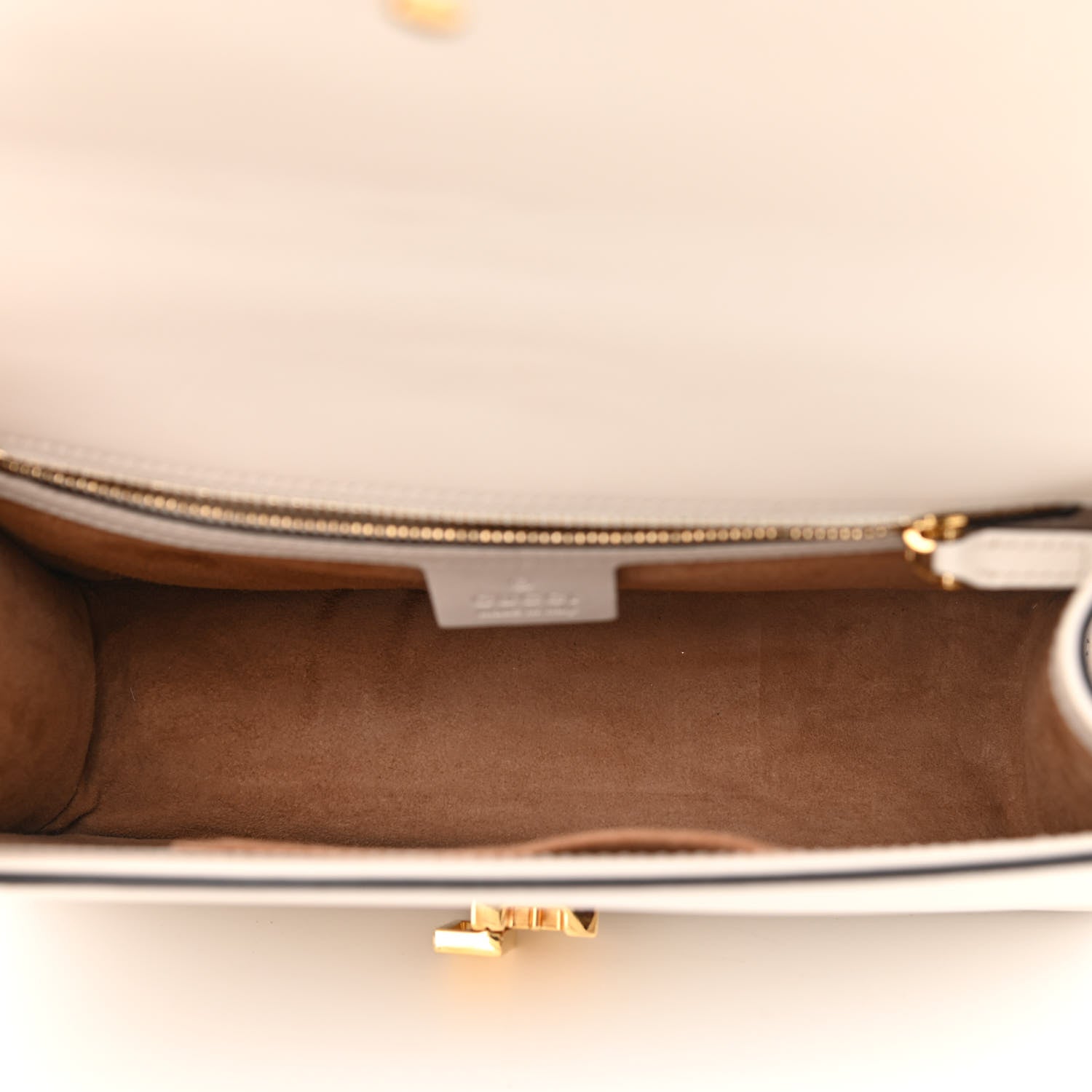 Gucci Calfskin Small Sylvie Shoulder Bag Off White 5 of 12