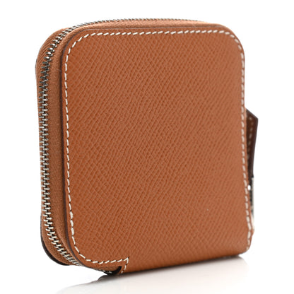 Hermes Epsom Silk'in Coin Purse Gold 3 of 8