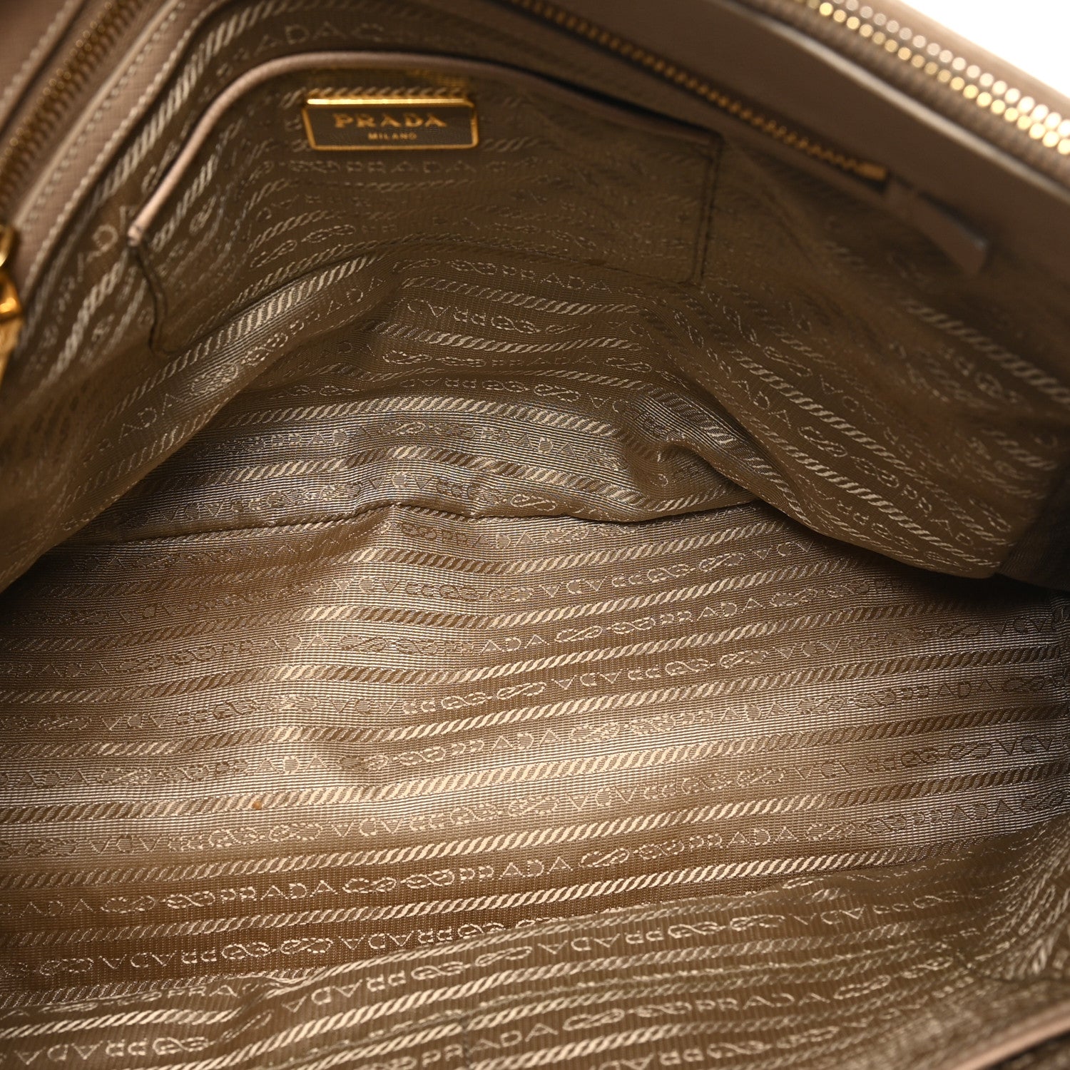 Prada Saffiano Large Galleria Double Zip Tote Pomice 5 of 9
