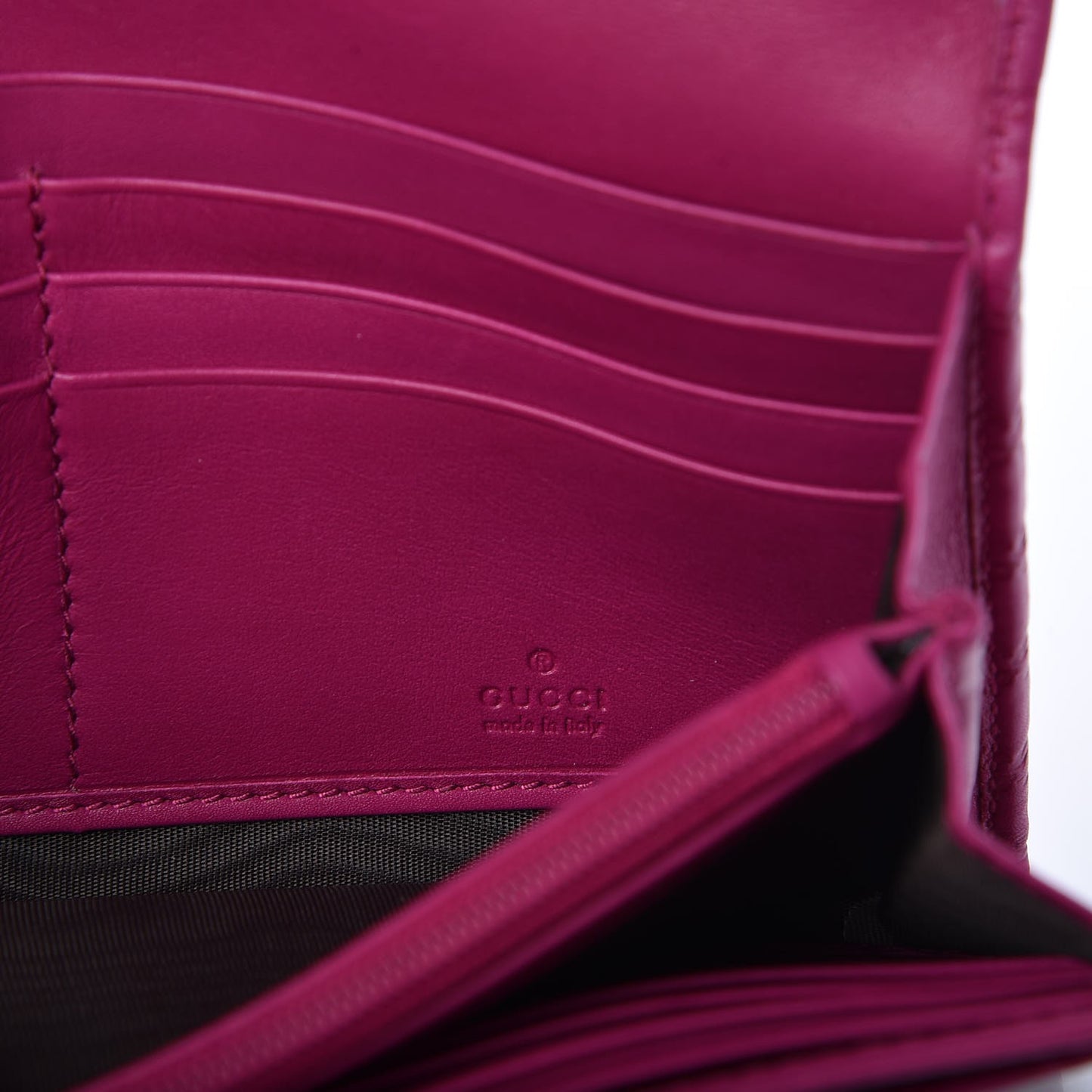 Soft Microguccissma Dice Continental Flap Wallet Bright Bouganville