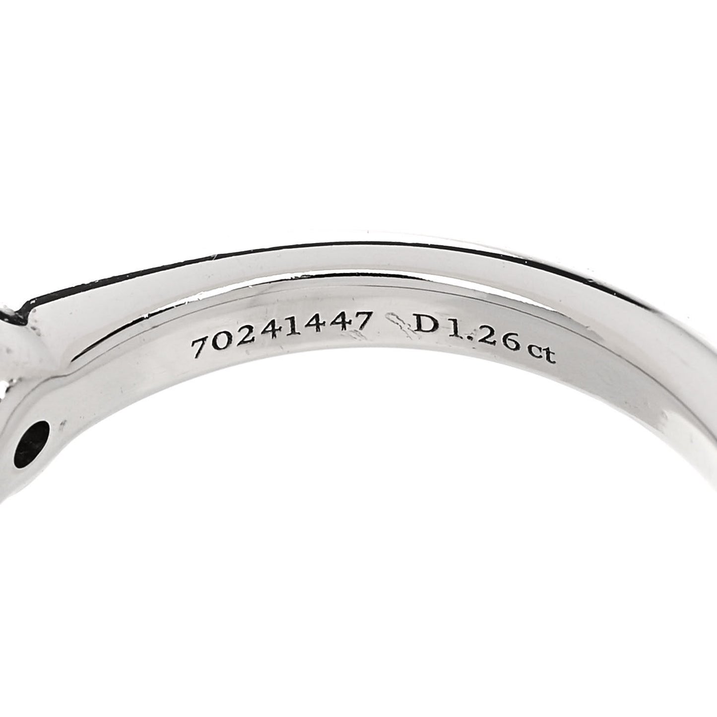 Platinum Diamond 1.26ct Solitaire Engagement Ring 49 4.75