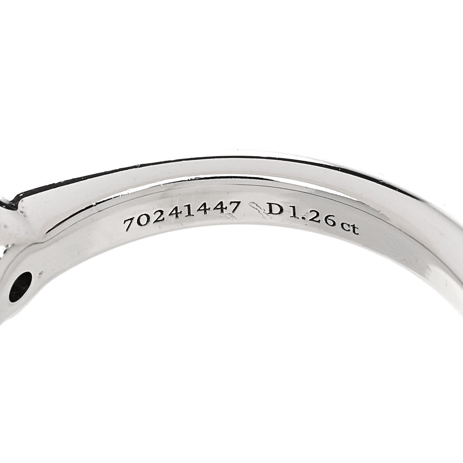 Tiffany Platinum Diamond 1.26ct Solitaire Engagement Ring 49 4.75 5 of 7