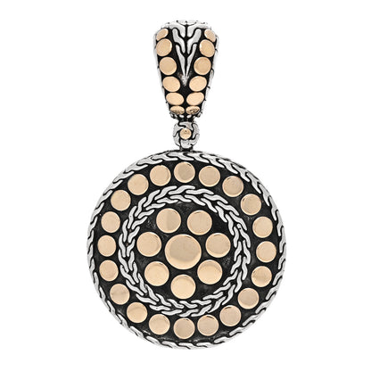 John Hardy Sterling Silver 18K Yellow Gold Dot Enhancer Pendant 1 of 4