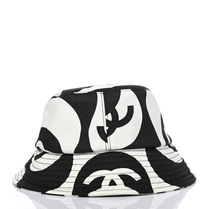 Chanel Cotton CC Bucket Hat L Black White 3 of 4