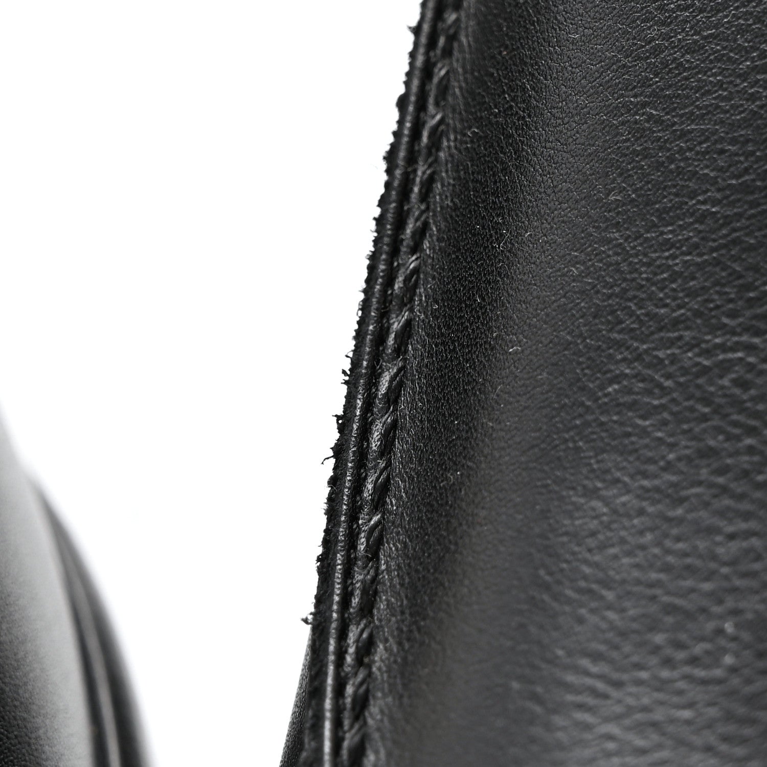 Hermes Calfskin Womens Destin Loafers 37 Black 9 of 12