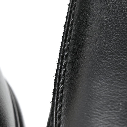 Hermes Calfskin Womens Destin Loafers 37 Black 9 of 12