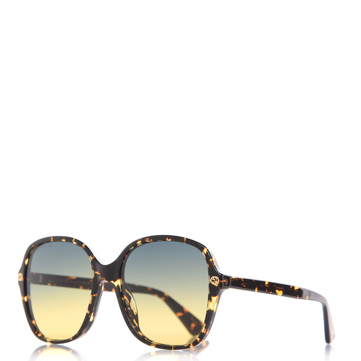 Acetate Rounded Square GG0092S Sunglasses Havana