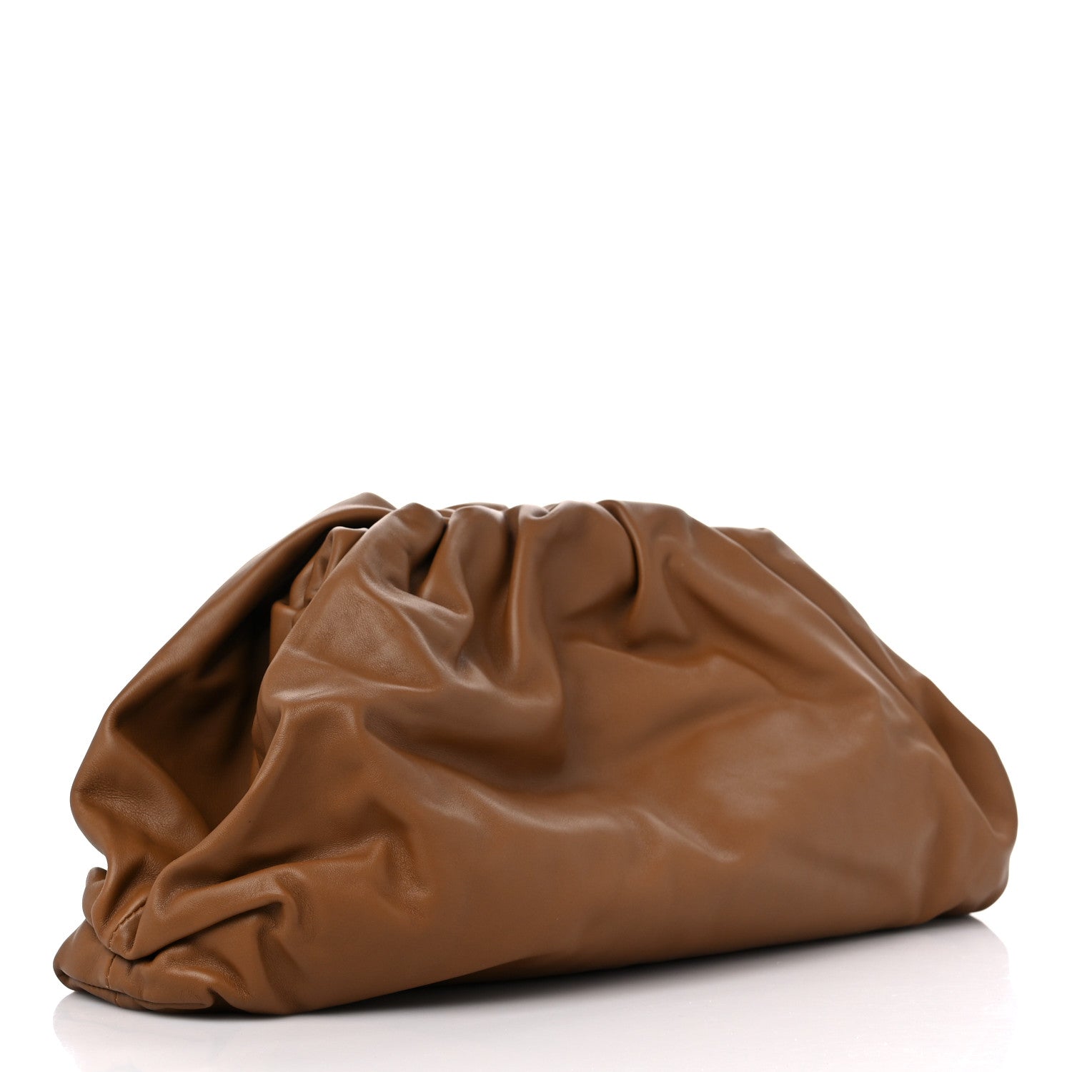 Bottega Veneta Smooth Butter Calf The Pouch Oversized Clutch Cammello 3 of 10